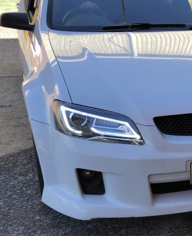 LED Headlights Sequential Blinker Fit For Holden VE Commodore Series 1&2 With HID Xenon Globes - Image 4